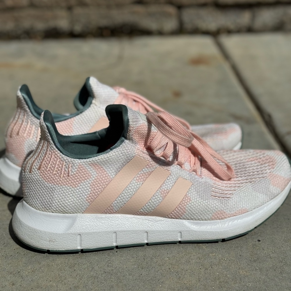 Pink and White Athletic Sneakers